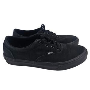 Vans Off The Wall Women Black Canvas Lace Up Low Top Skate Shoes W 11 EUR 42.5